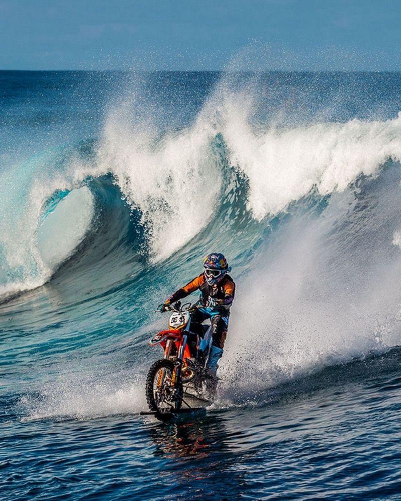 Robbie Madison got to feel what it&rsquo;s like to ride on water